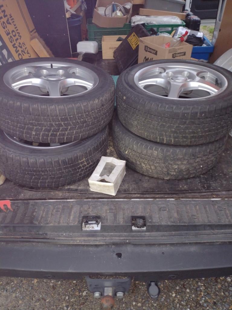 Winterbanden op aluminium velgen voor Fiat 500, Ophalen, Winterbanden, Velg(en)