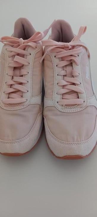 Sneakers blanches et roses de la marque Puma., Puma, Rose, Sneakers et Baskets, Comme neuf