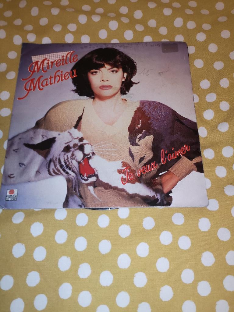 singel mireille mathieu je veux l'aimer(bpost gratis), Ophalen of Verzenden, Gebruikt