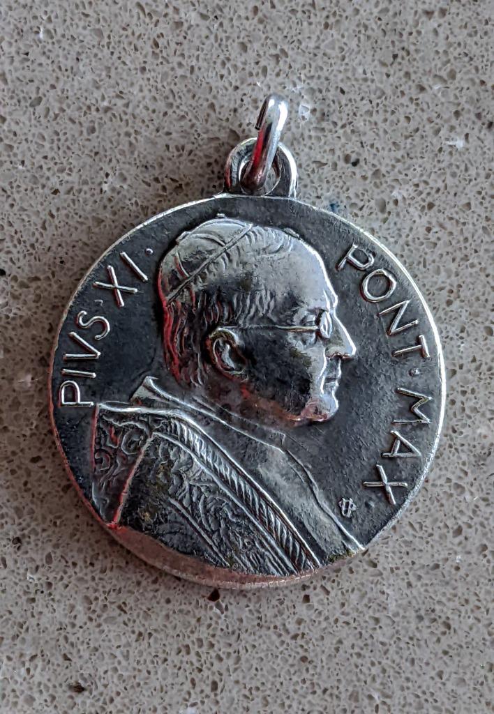 Médaillon, pendentif du pape du Vatican Pie XI, Enlèvement ou Envoi, Neuf, Bijoux, Christianisme | Catholique