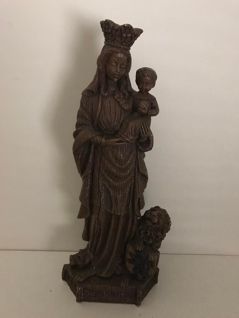 Groot beeld Olv Maria Vlaanderen bescherm ons 60 cm h, Antiek en Kunst, Ophalen