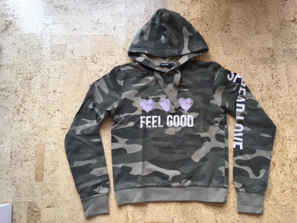 Camouflage hoodie maat XS/12j, Meisje, Trui of Vest, Ophalen of Verzenden, Page One