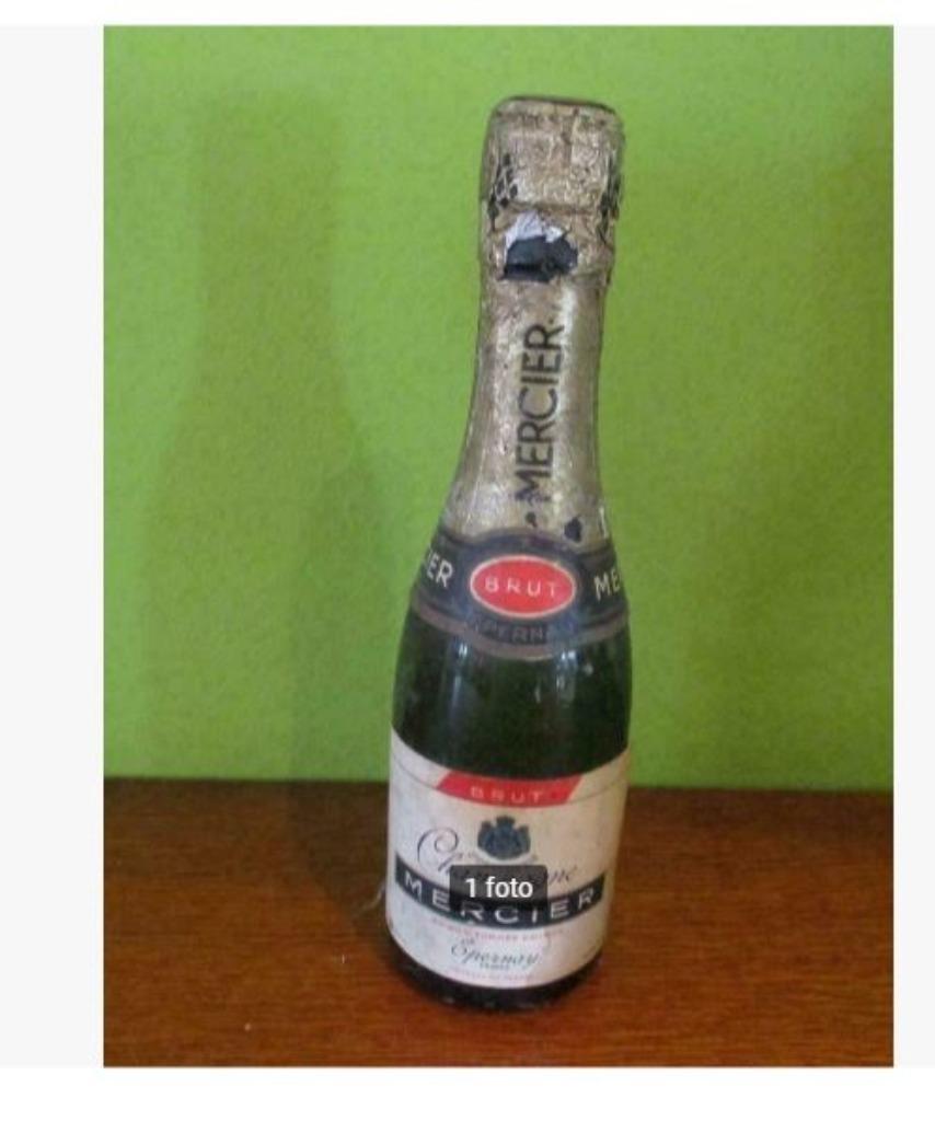 Petite Bouteille de Champagne Mercier - Epernay, Enlèvement ou Envoi, Pleine, Comme neuf, Champagne