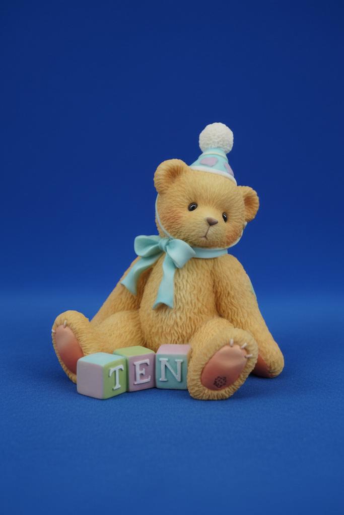 Cherished Teddies "Count To Ter And Celebrute!- Age 10 nieuw, Verzamelen, Ophalen of Verzenden, Nieuw, Beeldje, Cherished Teddies