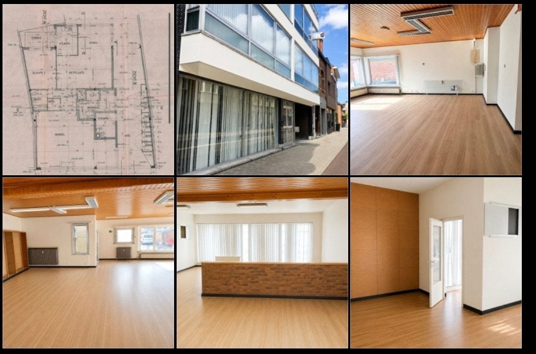 Appartement au rez-de-chaussée + boutique à rénover à vendre