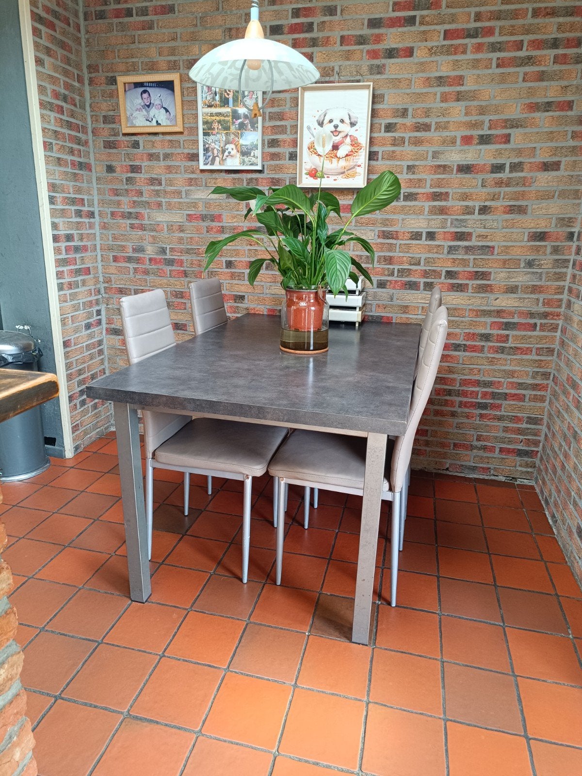 tafel met 4 stoelen, 100 à 150 cm, Quatre personnes, Enlèvement, Utilisé