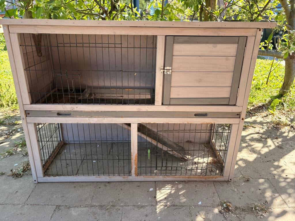 Konijnenhok te koop, Dieren en Toebehoren, Ophalen, Zo goed als nieuw