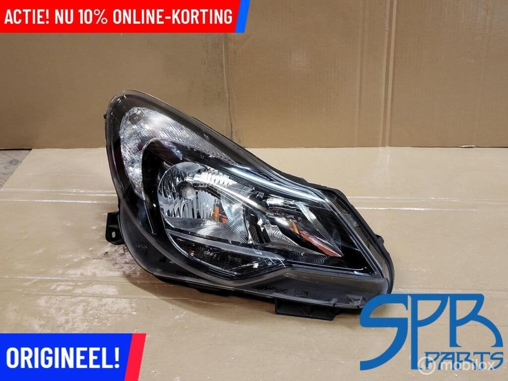 OPEL CORSA D FACELIFT RECHTER KOPLAMP RECHTS h7 13446802, Gebruikt, OPEL, Opel, Ophalen of Verzenden