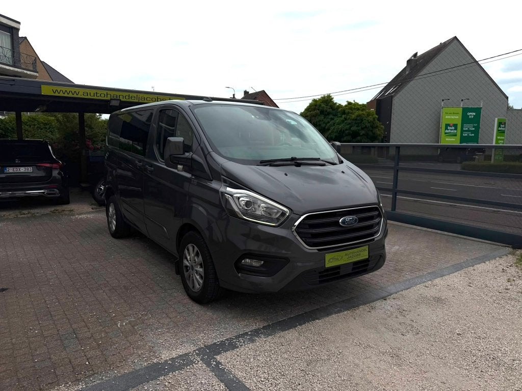 FORD TRANSIT CUSTOM * LIMITÉ * CAB DUB * 5 PLACES * CAMÉRA *, Achat, Euro 6, Entreprise, Boîte manuelle