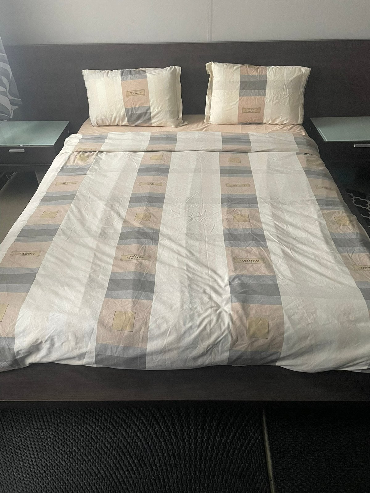Tweepersoonsbed, Huis en Inrichting, Slaapkamer | Bedden, Ophalen, Zo goed als nieuw