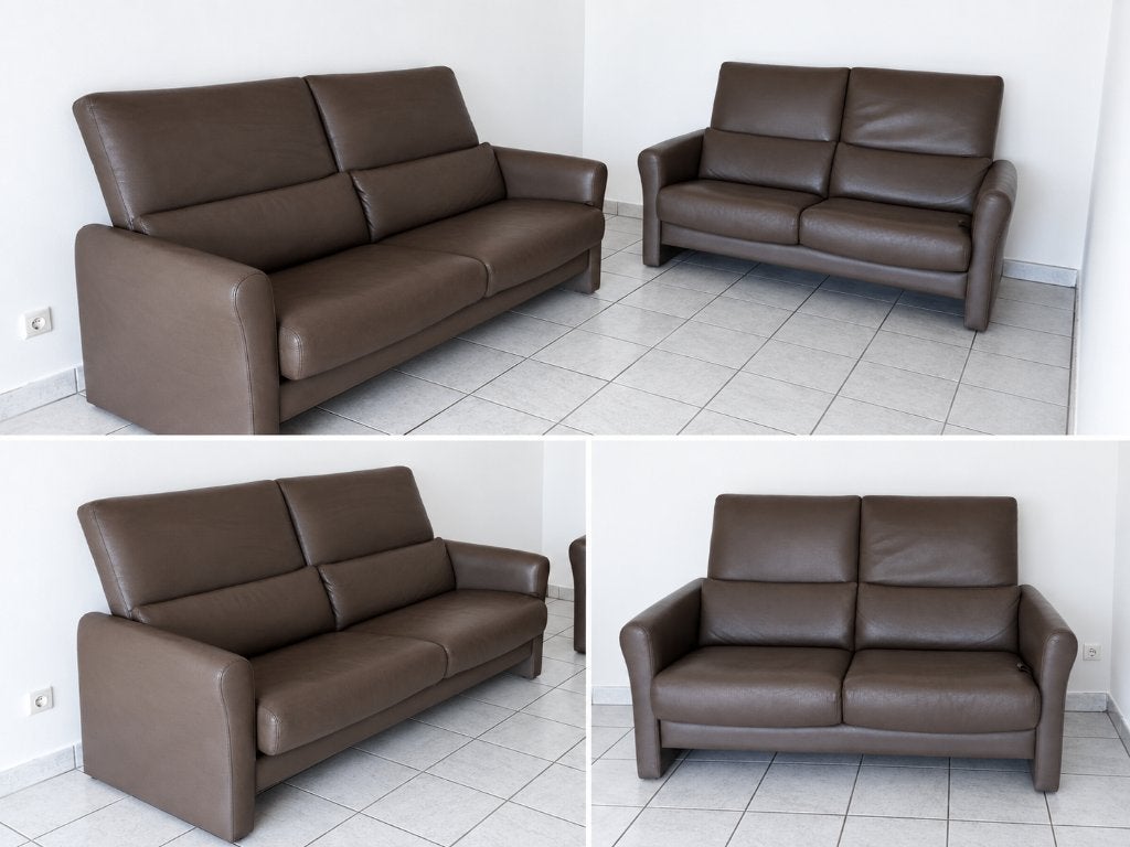 Lederen zitbanken met relax, Enlèvement, Utilisé, Cuir, Autres dimensions