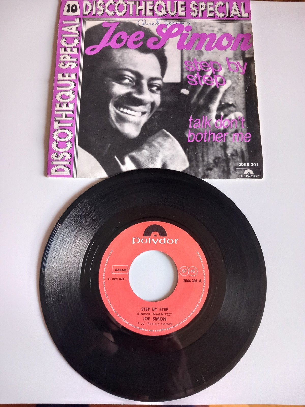 JOE SIMON. STEP BY STEP. R&B 45T, Ophalen of Verzenden