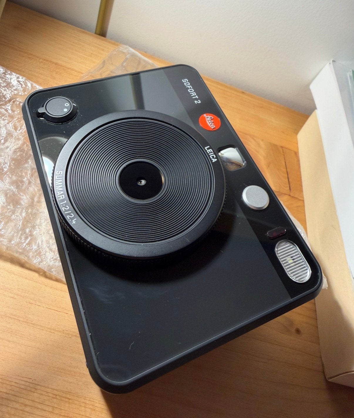 Leica SOFORT 2 Zwart – Hybride Instant Camera – Instax Mini, Ophalen, Zo goed als nieuw