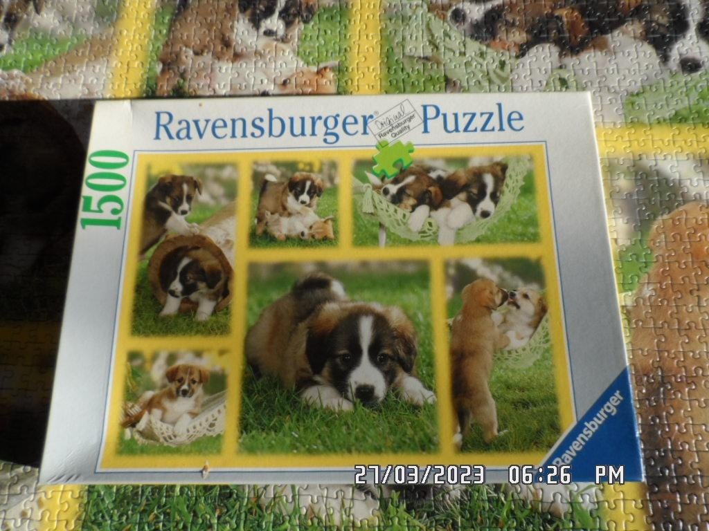 Puzzel ravensburger 1000 & 1500, Enlèvement ou Envoi, 500 à 1500 pièces, Utilisé, Puzzle