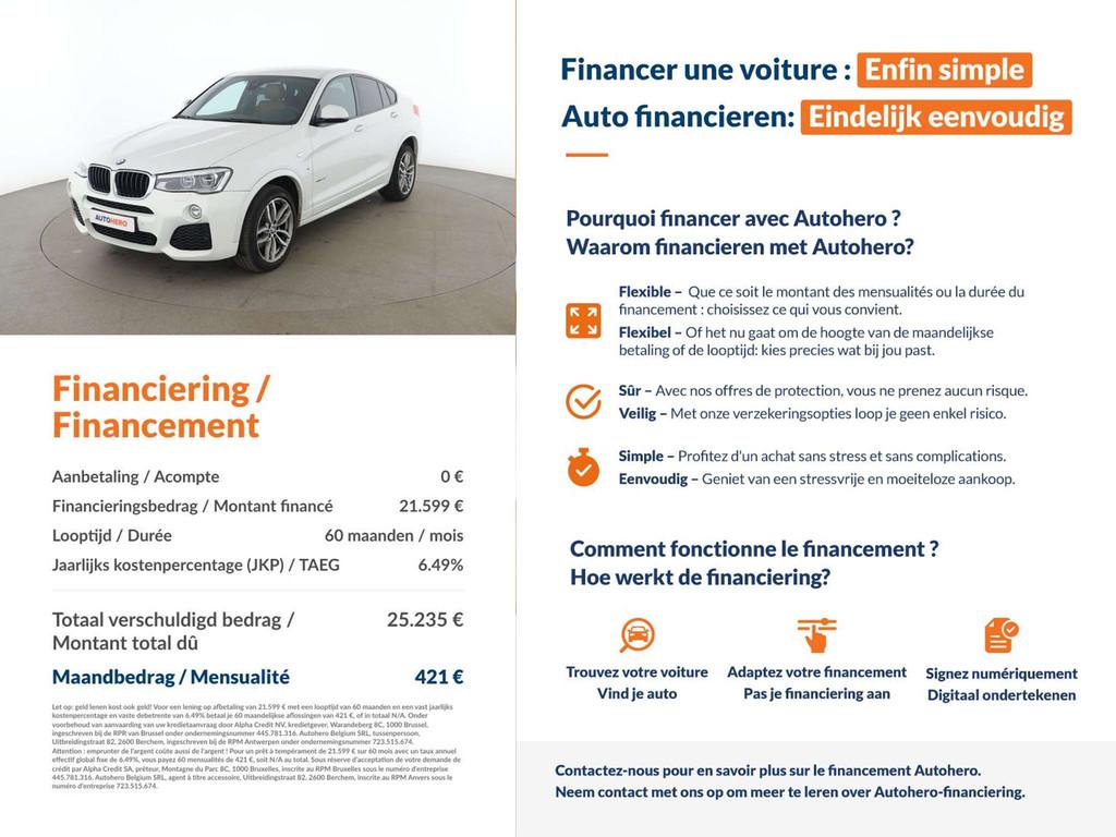 BMW X4 xDrive 20i Sport (bj 2018, automaat), Auto's, Automaat, 1998 cc, Gebruikt, 135 kW