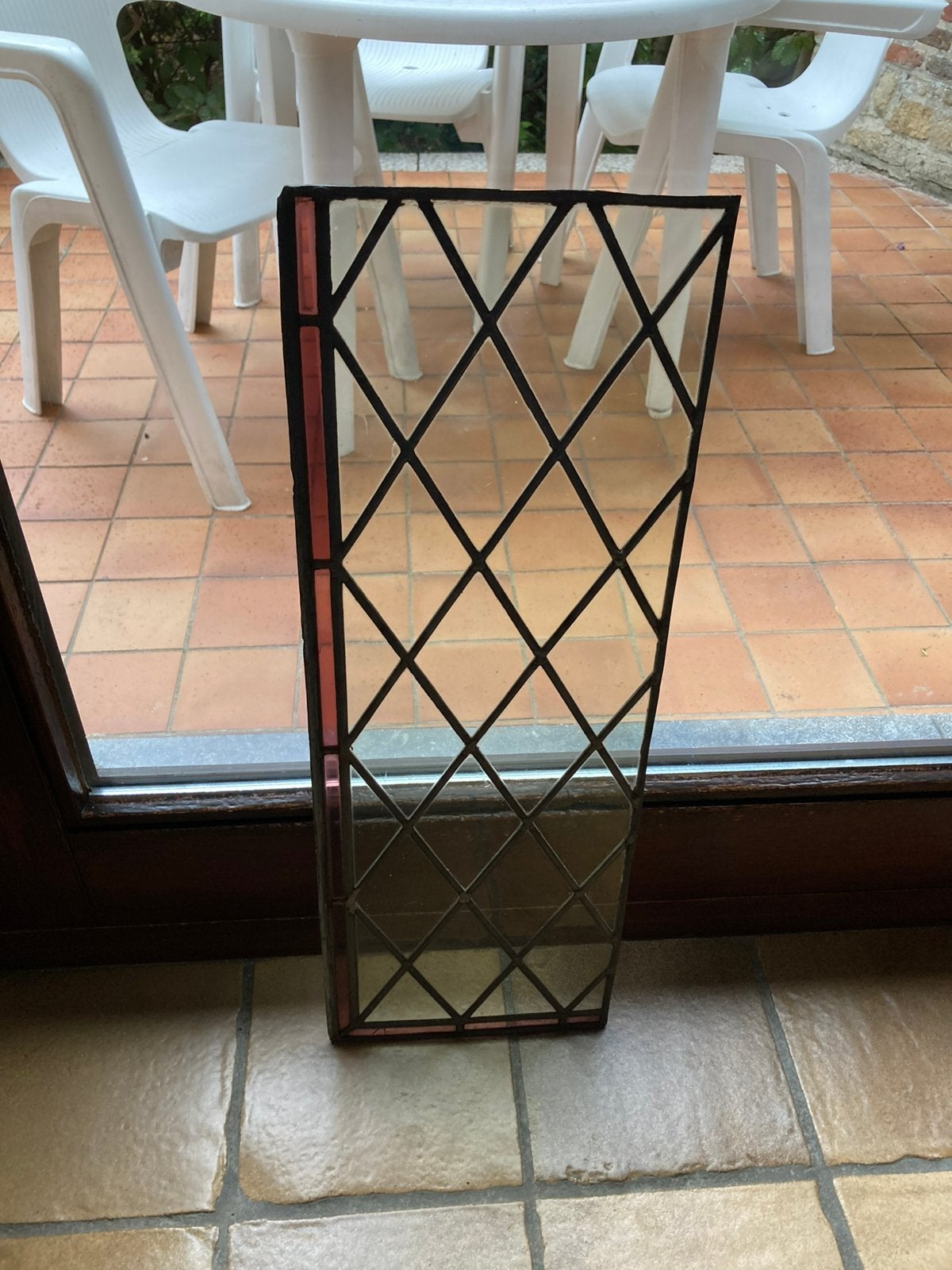 Glasraam in lood, Vitrail, Comme neuf, Fenêtre de façade ou Vitre, Enlèvement