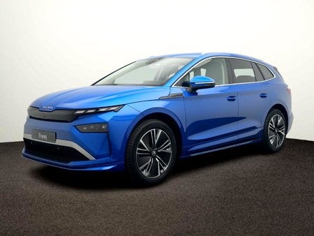 Skoda  Enyaq 85 Corporate 82kWh 285 PK Automaat, Autos, Achat, Automatique, Bleu, Électrique