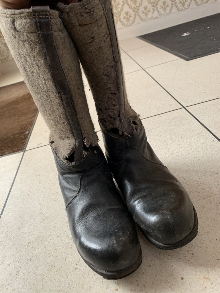 Duitse Militaria WW2 winterlaarzen, Verzenden, Landmacht, Kleding of Schoenen