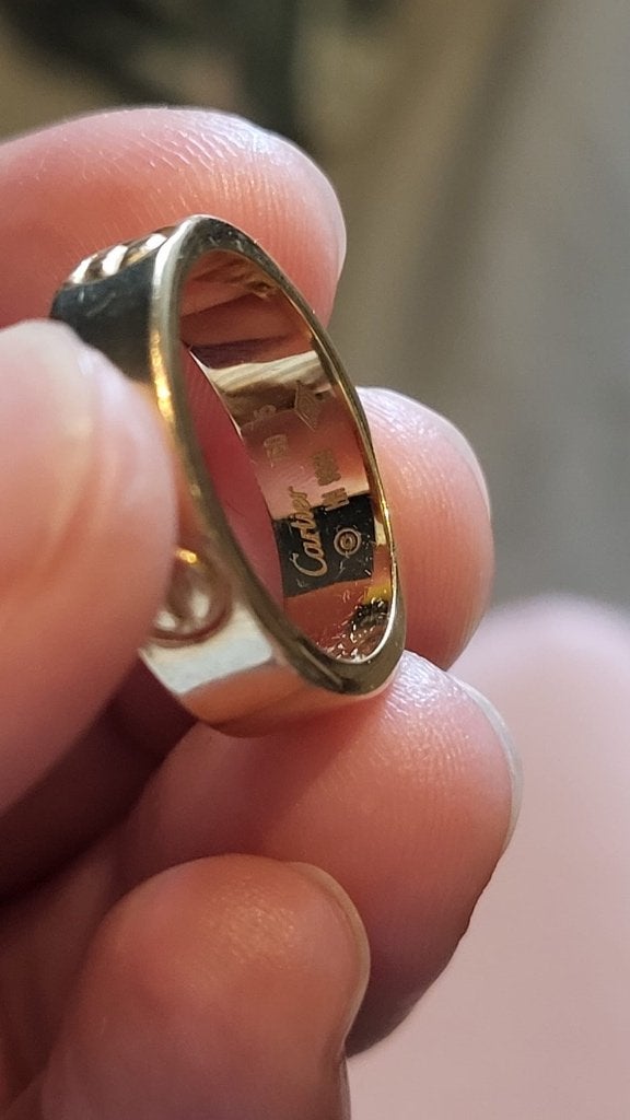 18k geel goud armband small en ring size 5, Handtassen en Accessoires, Armbanden, Ophalen, Zo goed als nieuw, Geel, Goud