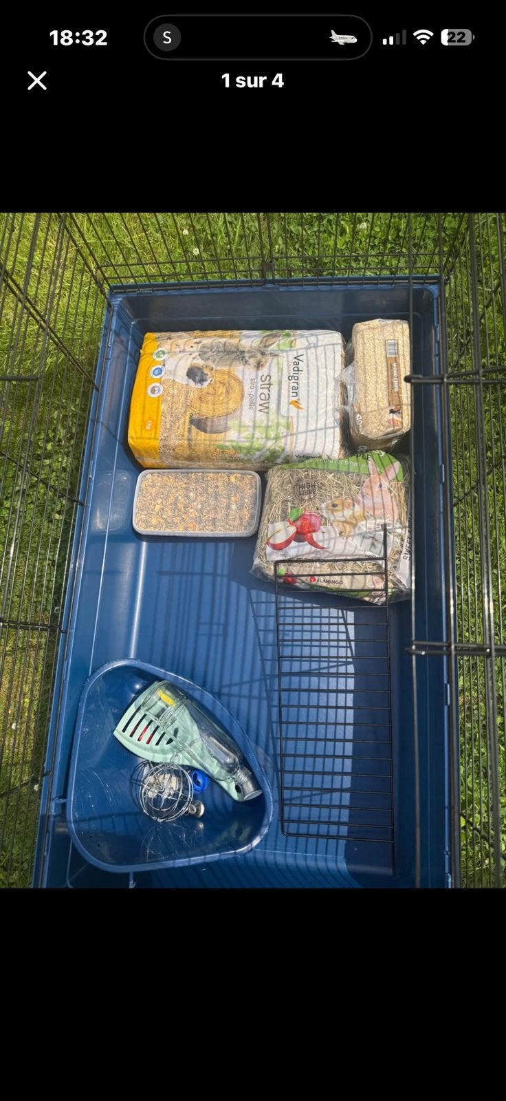 Grande Cage avec accesoires, Animaux & Accessoires, Enlèvement, Comme neuf, Cage