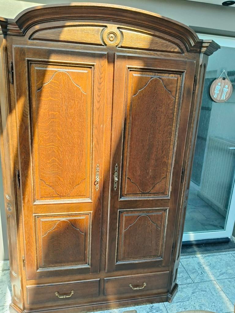 Houten halkast, Antiek en Kunst, Antiek | Meubels | Kasten, Ophalen