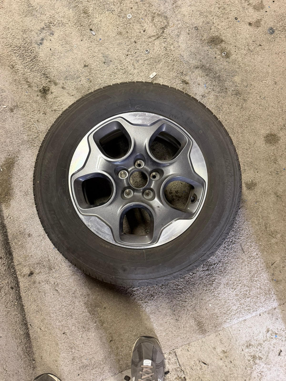 Jeep renegade velg + band, Ophalen