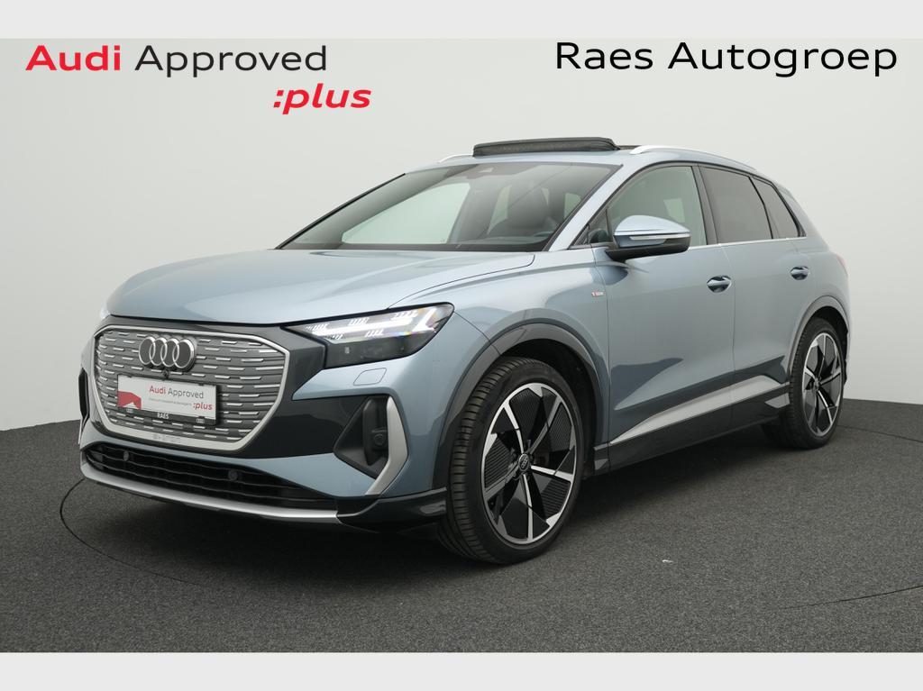 Audi Q4 e-tron Q4 e-Tron 82 kWh 50 Quattro Edition One Blue, Automaat, https://public.car-pass.be/vhr/3995e781-95c1-4cd9-ac12-284665043eea