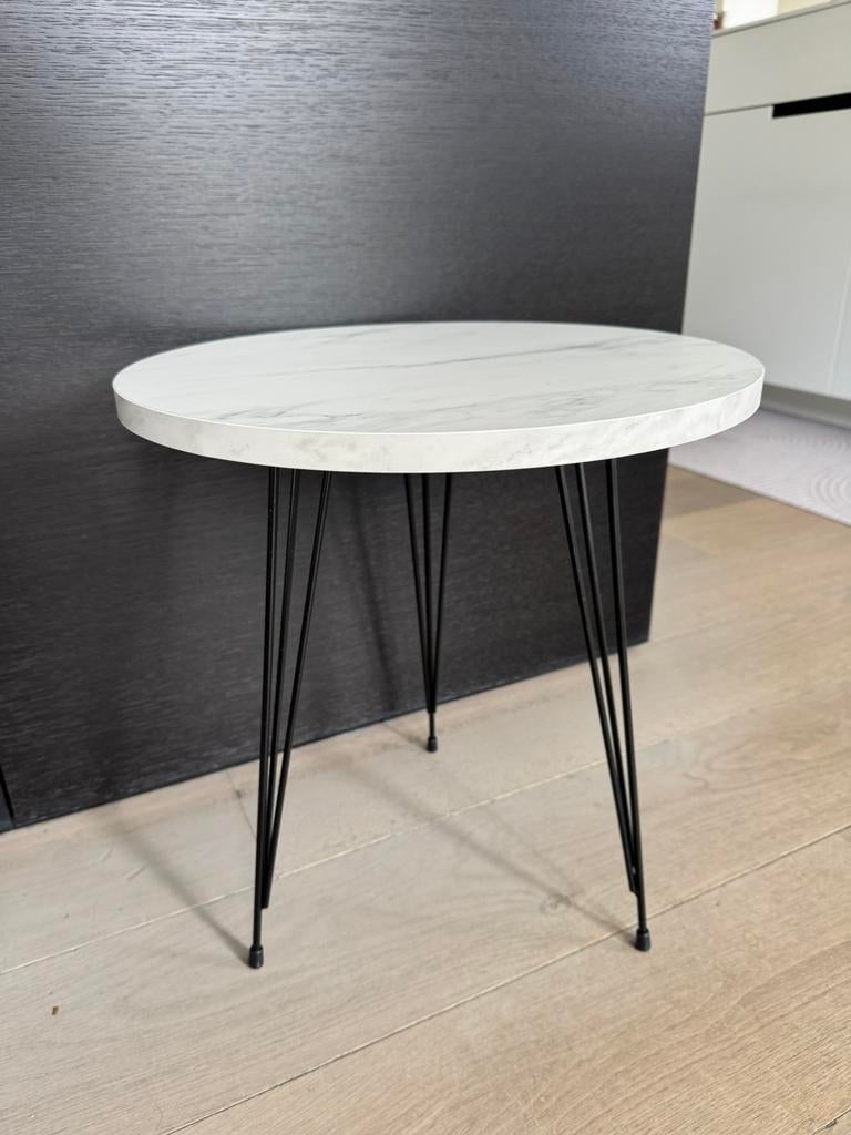 Bijzettafeltje marmerlook 45 x 30 cm, Huis en Inrichting, Ophalen of Verzenden, Nieuw