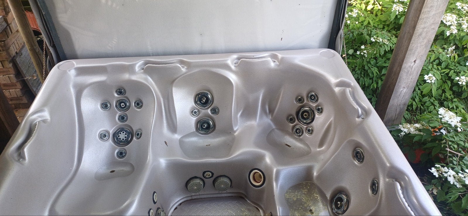 Jacuzzi merk "Beachcomber", Tuin en Terras, Bubbelbaden en Hottubs, Ophalen, Afdekzeil