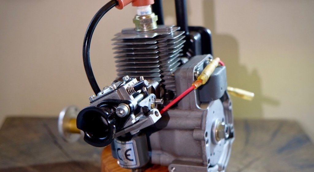 Zenoha ZG23-motor — 23 cc benzinemotor — net ingebroken, Ophalen of Verzenden, Zo goed als nieuw, Benzine