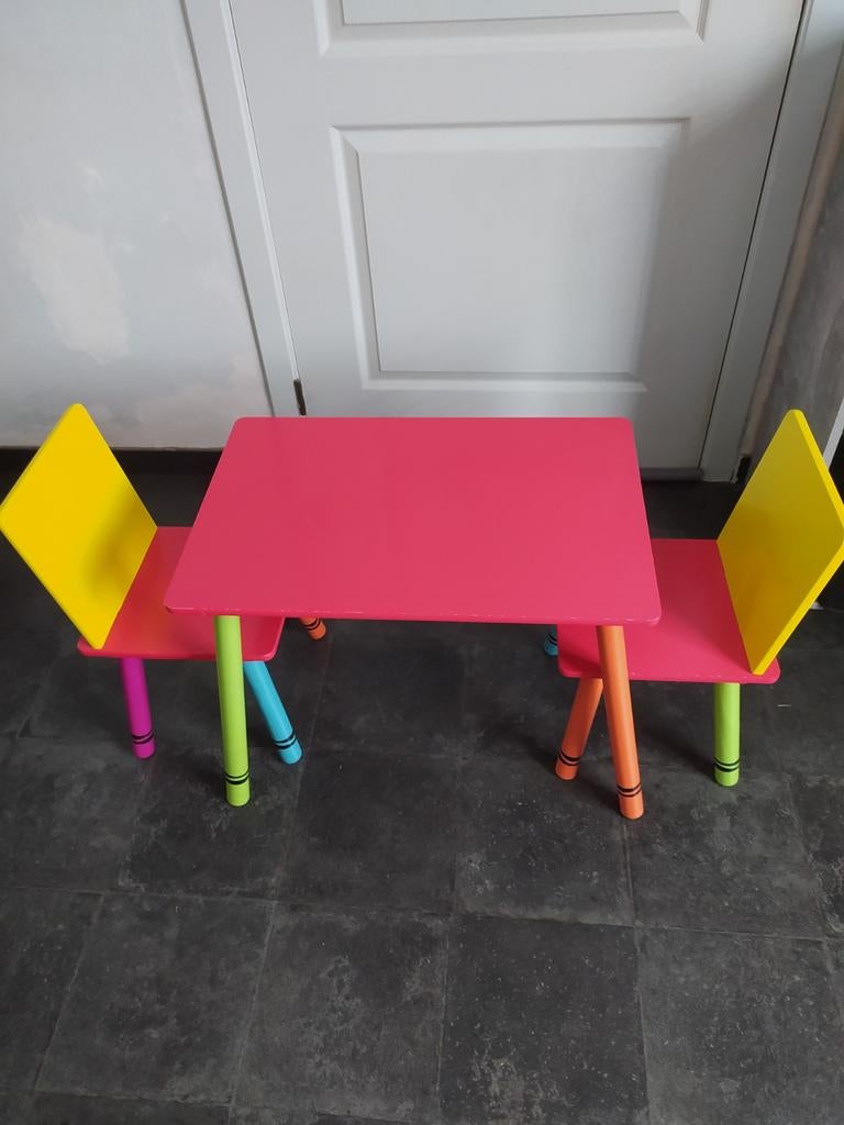 Kinder tafel met 2 stoeltjes, Kinderen en Baby's, Ophalen