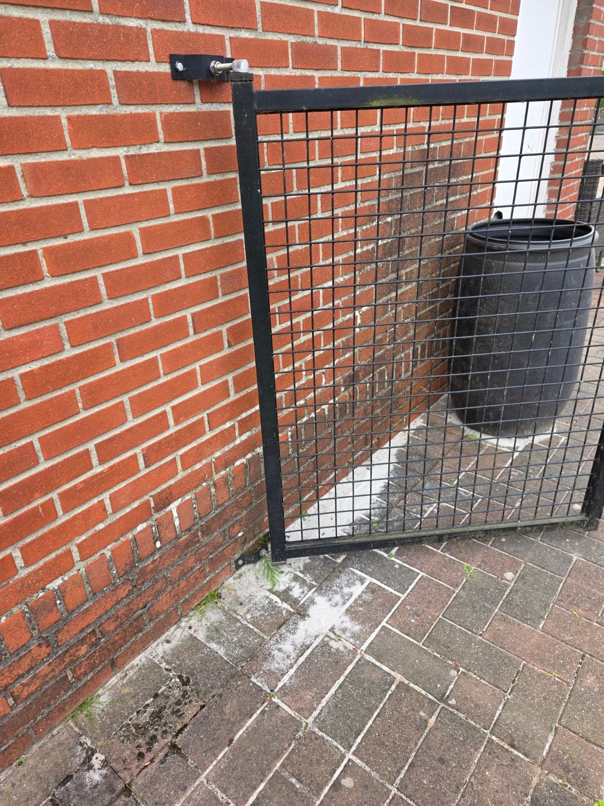 bekaert poortje en draad zwarte kleur., Tuin en Terras, Ophalen, Gebruikt, IJzer, Met poort