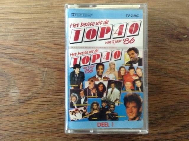 muziekcassette het beste uit de top 40 van 't jaar '86, CD & DVD, Cassettes audio, Originale, 1 cassette audio, Enlèvement ou Envoi