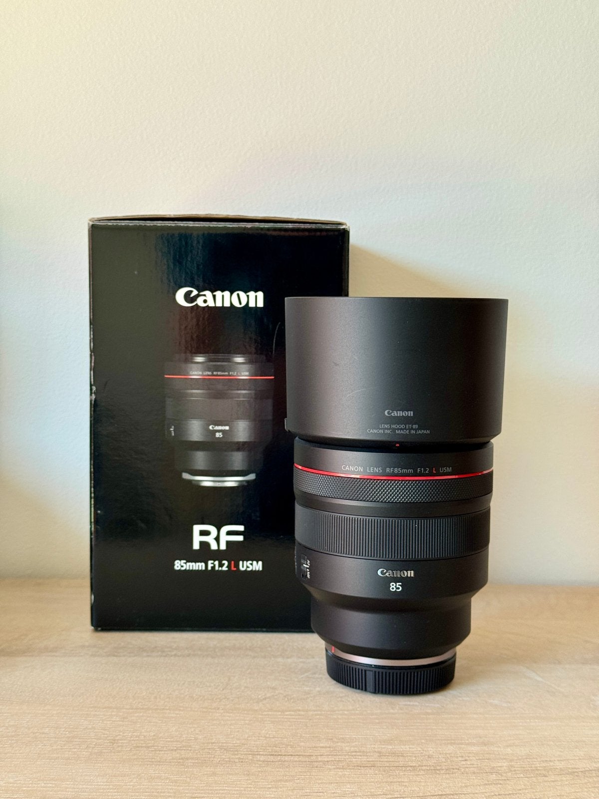Canon RF 85mm f:1,2 L, 85 mm, Housse/sac de protection, Téléobjectif, Canon RF