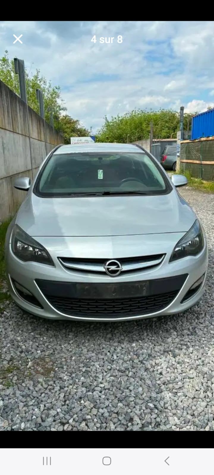 Parchoc opel Astra j complet avec feu et sans phare à vendre, Auto's, Particulier, Te koop