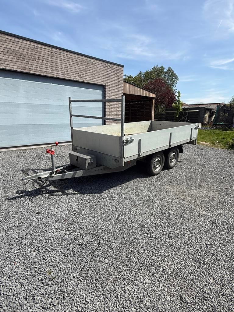 Remorque double essieu 300x150 alu, Autos : Divers, Remorques, Enlèvement, Comme neuf