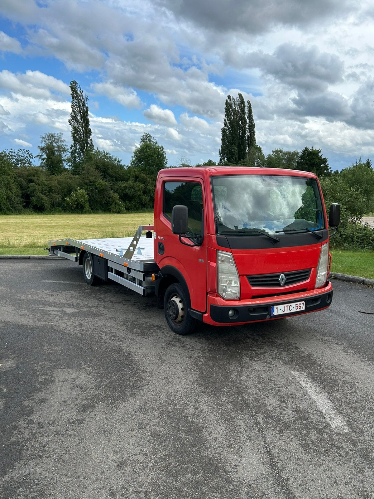 Renault Maxity 74000 km takelwagen met aluminium platform, Overige modellen, Particulier, Dealer onderhouden, Te koop