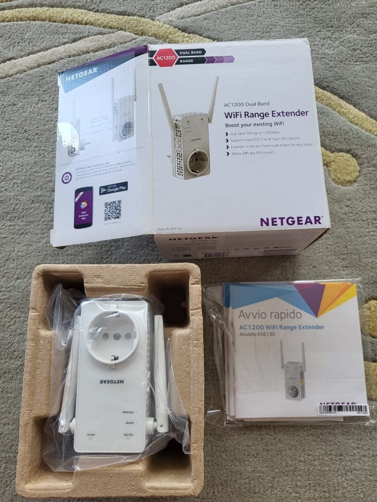 NETGEAR WiFi-repeater, dual-band AC1200, Ophalen, Zo goed als nieuw, Netgear