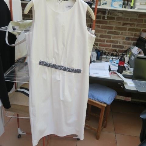 Kleedje wit bies strass Natan mt 44, Kleding | Dames, Jurken, Wit, Maat 42/44 (L), Ophalen of Verzenden, Zo goed als nieuw