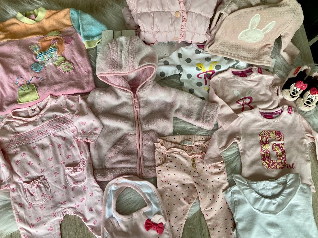 12-delig babykleding pakket meisje • 50/56 • NIEUW(staat), Ophalen of Verzenden, Zo goed als nieuw, Maat 50