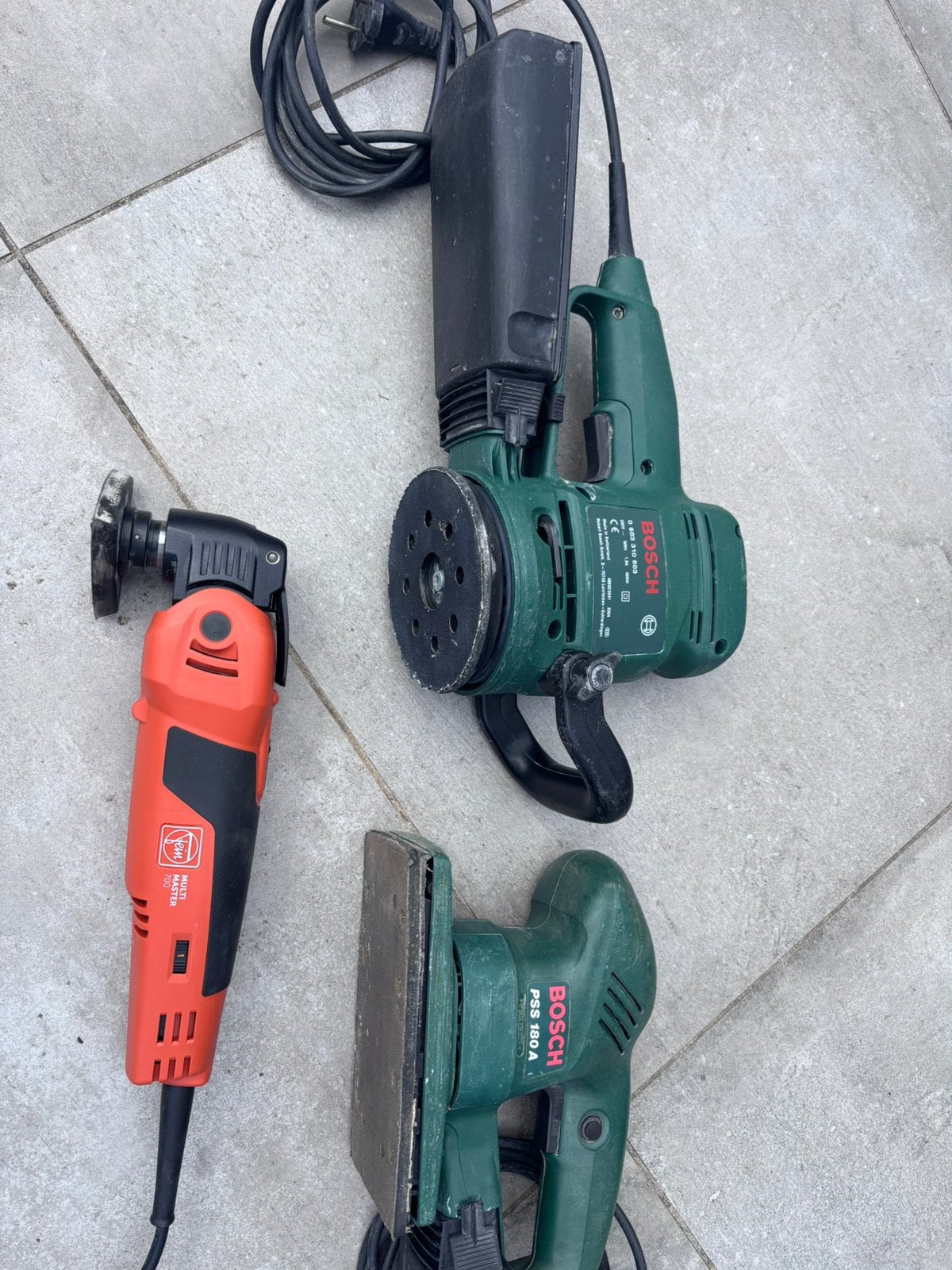 Fein Multimaster 700 & Bosch schuurmachines te huur, Ophalen, Excentrische schuurmachine