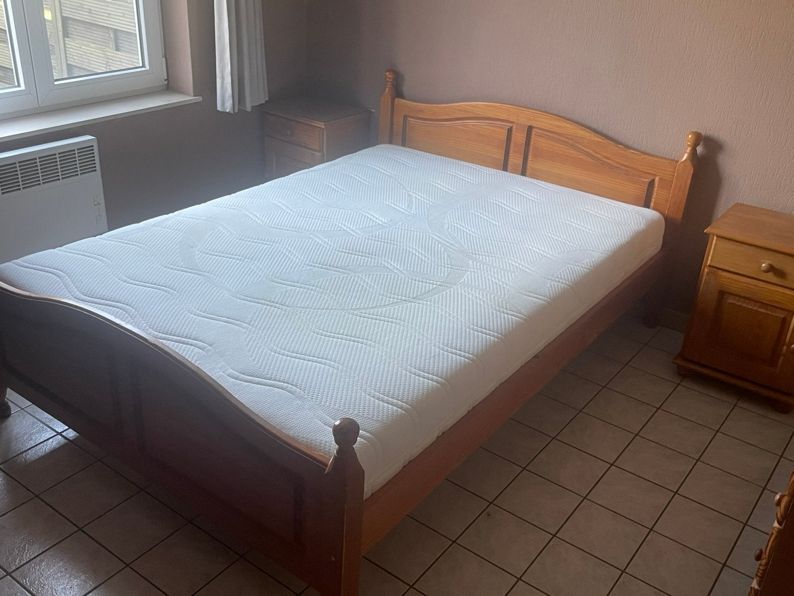 Volledige slaapkamer, Huis en Inrichting, Slaapkamer | Complete slaapkamers, Ophalen, Gebruikt, Tweepersoons, Landelijke stijl