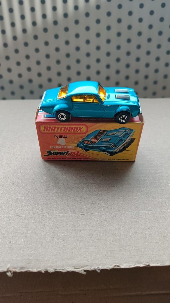 Boîte d'allumettes SUPERFAST n 4 Pontiac Firebird, Enlèvement ou Envoi