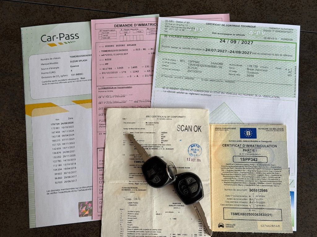Suzuki Splash (1.2i) 86Ch (1er propriétaire) Carnet complet, Autos, 1242 cm³, Achat, 63 kW, Entreprise