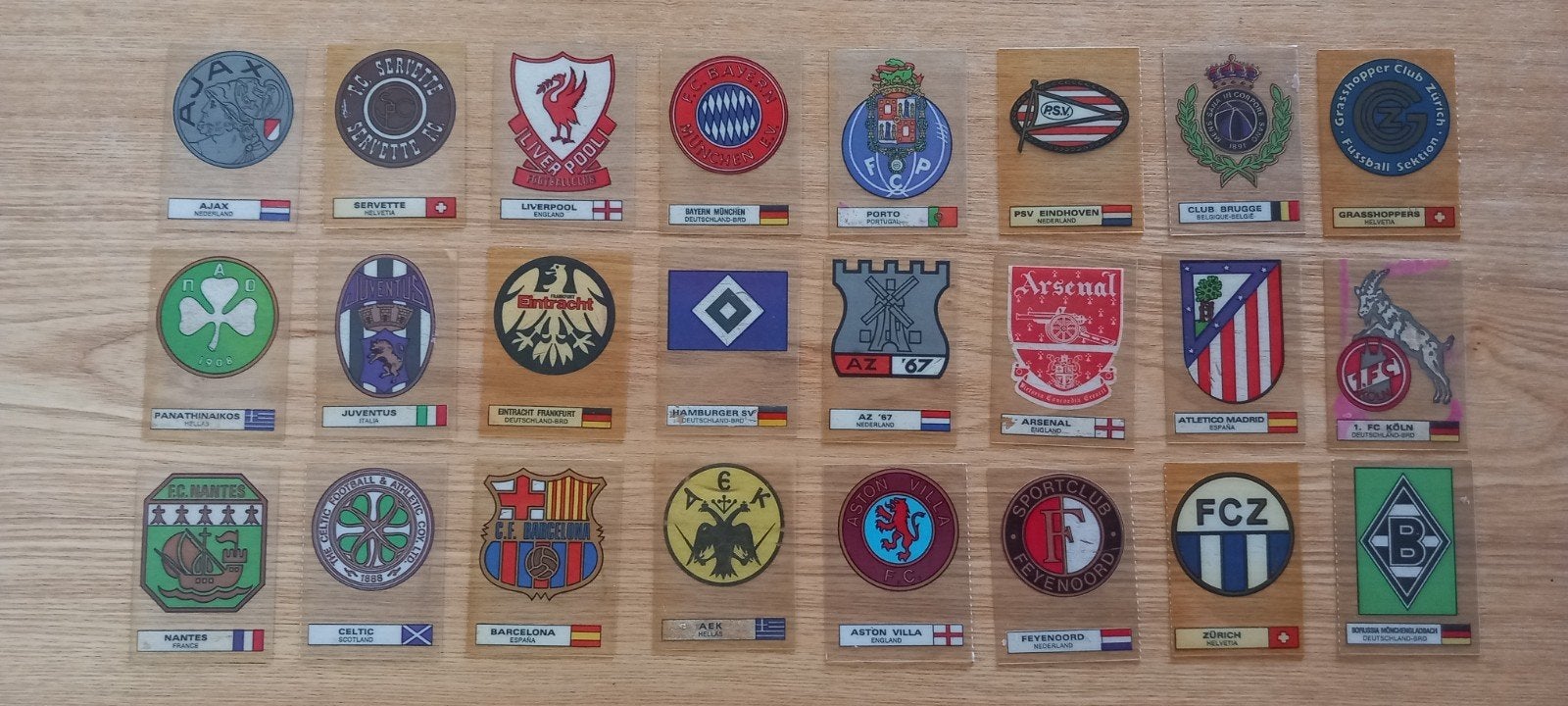 58 kaarten van Panini football superstars 1984, Ophalen of Verzenden