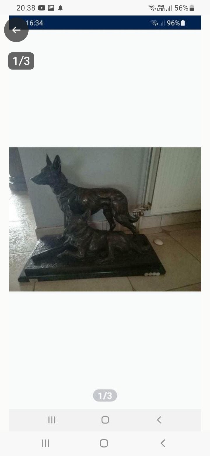 bronzen beeld, Ophalen