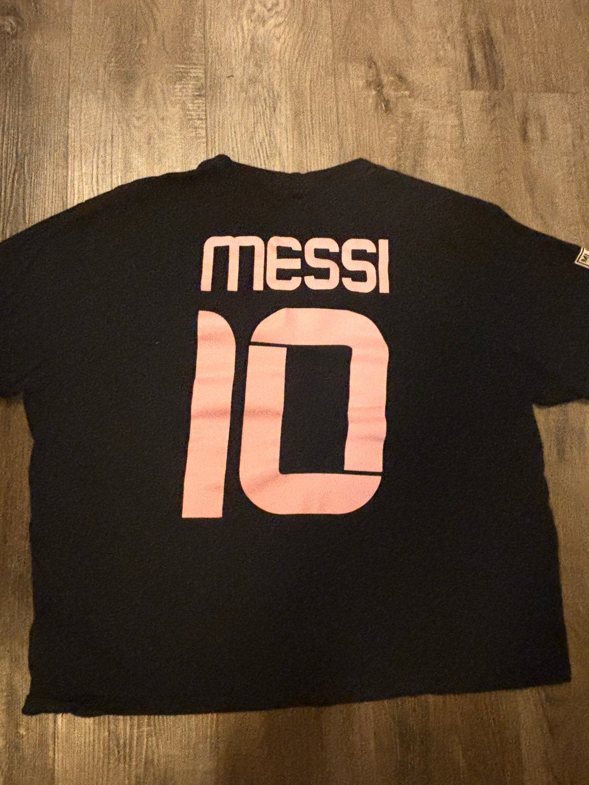 T-shirt messi miami, Ophalen of Verzenden, Zo goed als nieuw, Overige maten, Zwart
