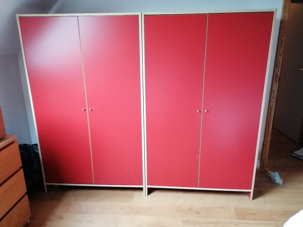 Kleerkasten, Huis en Inrichting, Ophalen, Met deur(en), 100 tot 150 cm, Zo goed als nieuw