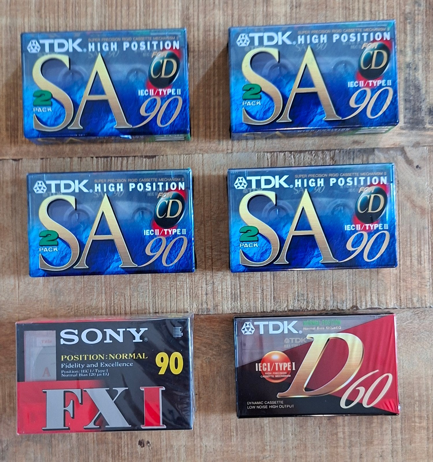 cassettebandjes nieuw in folie tdk sony, Cd's en Dvd's, Cassettebandjes, Ophalen, Nieuw in verpakking, 2 t/m 25 bandjes, Onbespeeld