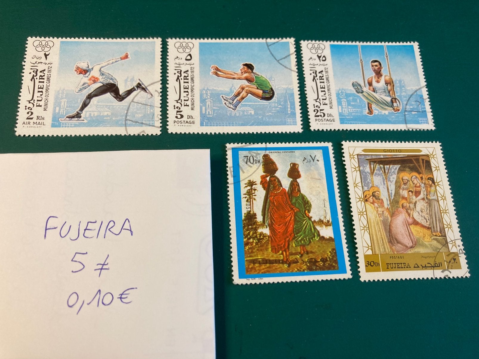 Lot postzegels Fujeira, Ophalen of Verzenden, Gestempeld